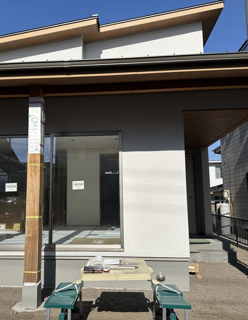 外で打ち合わせ