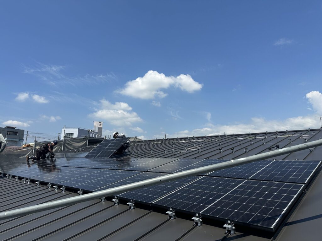 太陽光パネルの設置